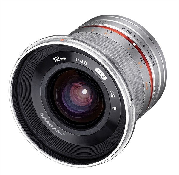 Samyang 12mm F2.0 NCS CS Sony E-Mount Zilver