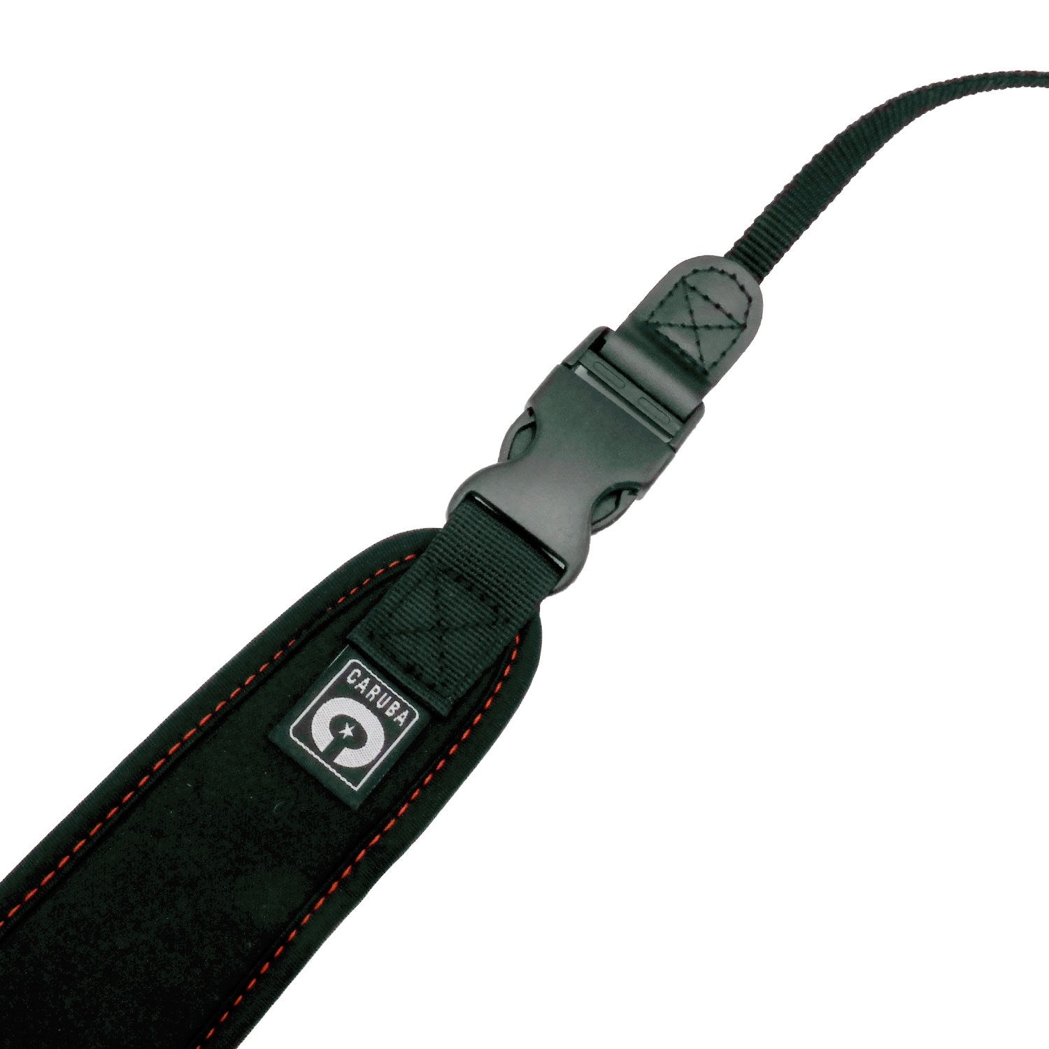 Caruba Camera Neckstrap - comfort + Quick release Black + Red