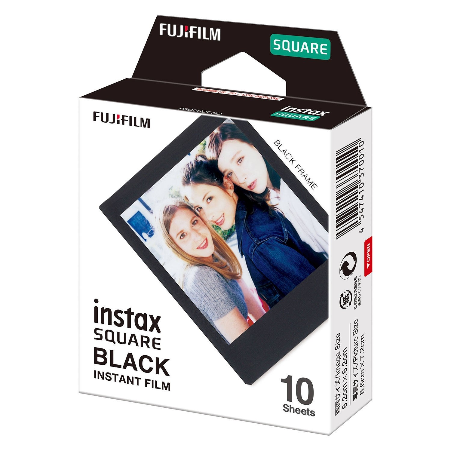 Fujifilm Fuji Instax Square Film Black Frame (1-Pak)