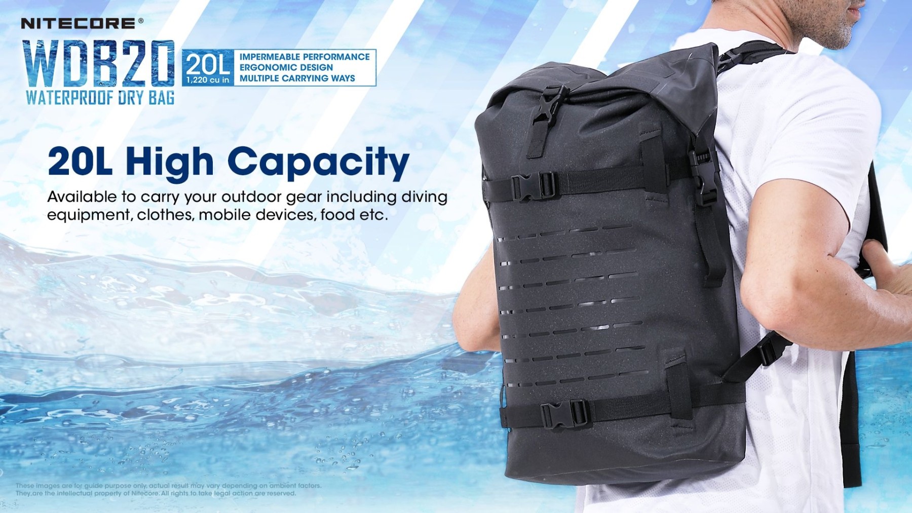 Nitecore WDB20 Waterproof Dry Bag