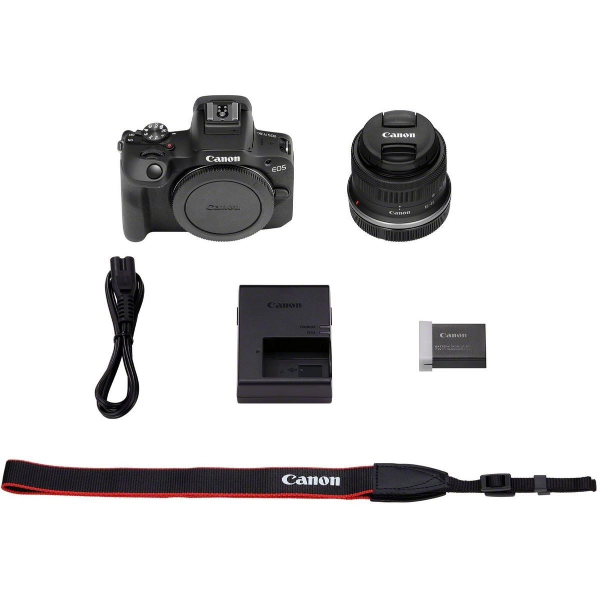 Canon EOS R100 Black + RF-S 18-45mm IS STM 