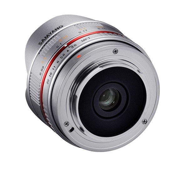 Samyang 7.5mm f/3.5 Fisheye MC Micro 4/3 Zilver