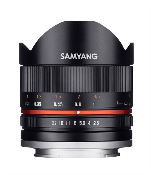 Samyang 8mm f/2.8 II Fisheye MC Samsung NX Zwart
