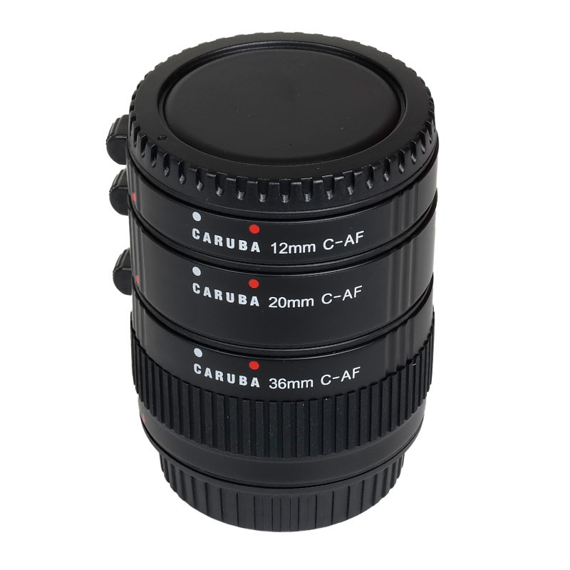 Caruba Extension Tube set Canon Chroom