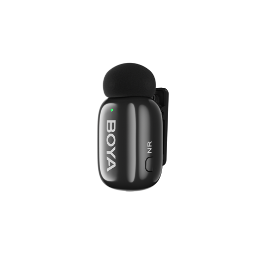 Boya Mini-14 - 2.4 GHz Ultra-Mini Wireless Microphone (Black, USB-C) - 2TX + 1RX 