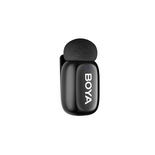 Boya Mini-14 - 2.4 GHz Ultra-Mini Wireless Microphone (Black, USB-C) - 2TX + 1RX 