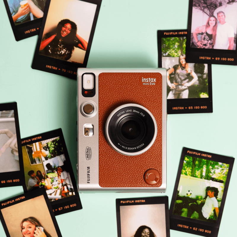 Fuji Instax Mini EVO Camera Brown