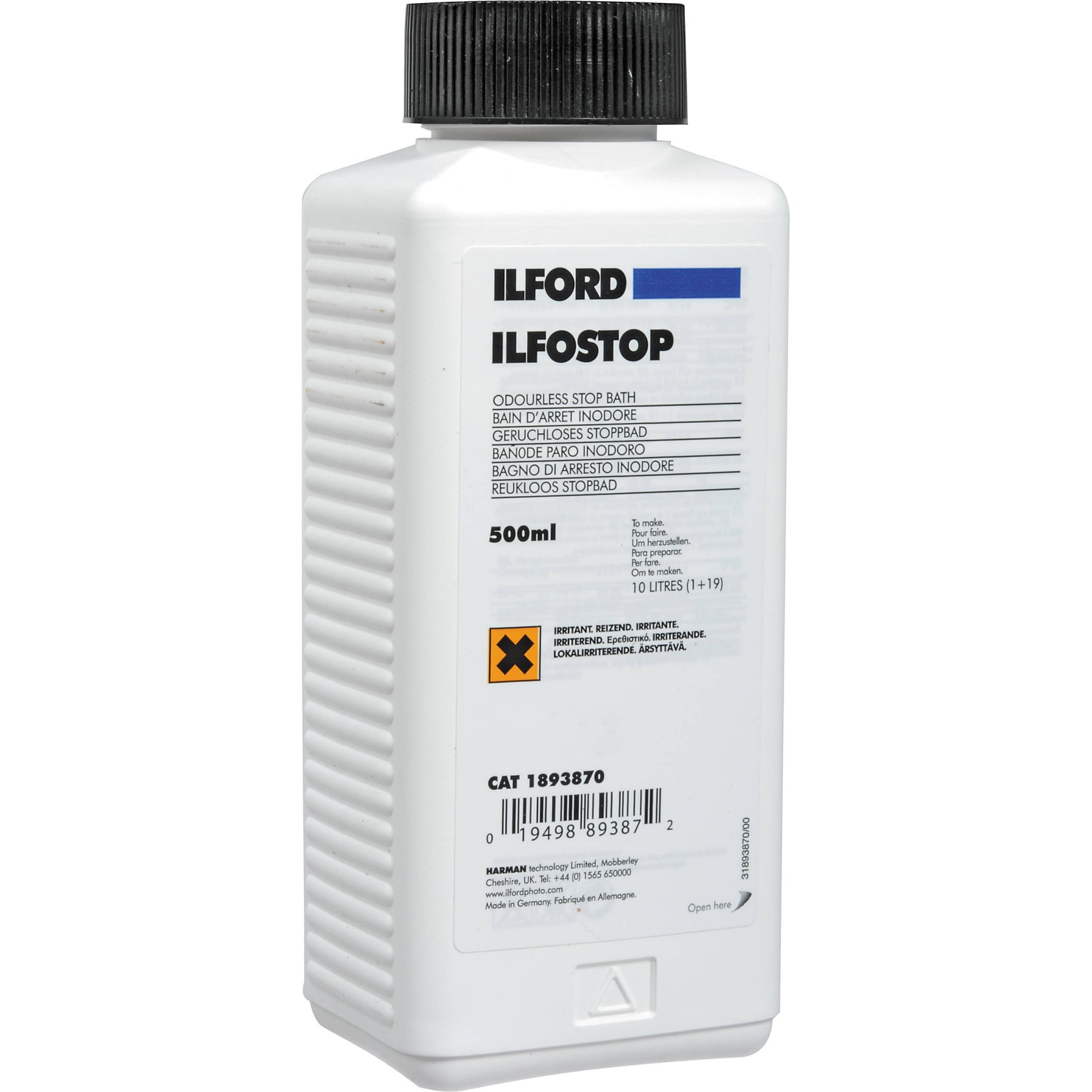 Ilford Ilfostop 500ml stopbad 