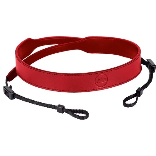 Leica C-Lux leather carrying strap red 18 853