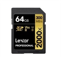 Lexar SDHC Professional UHS-II 2000x 64GB