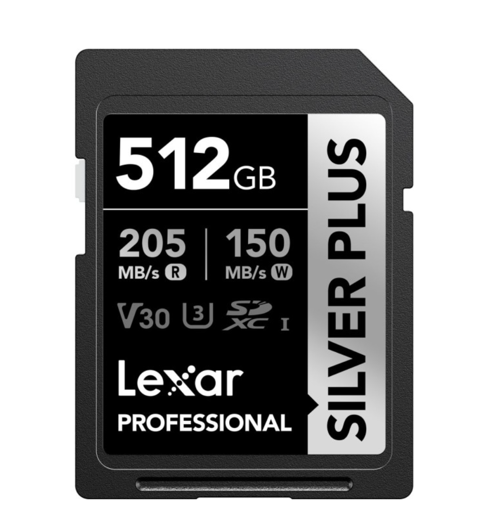 Lexar SD Silver Plus UHS-1 512GB V30 R205/W150MB/s