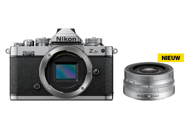 Nikon Z fc + 16-50 VR (zilveren editie)-kit