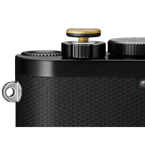 Leica Soft Release Button, brass, blasted finish 