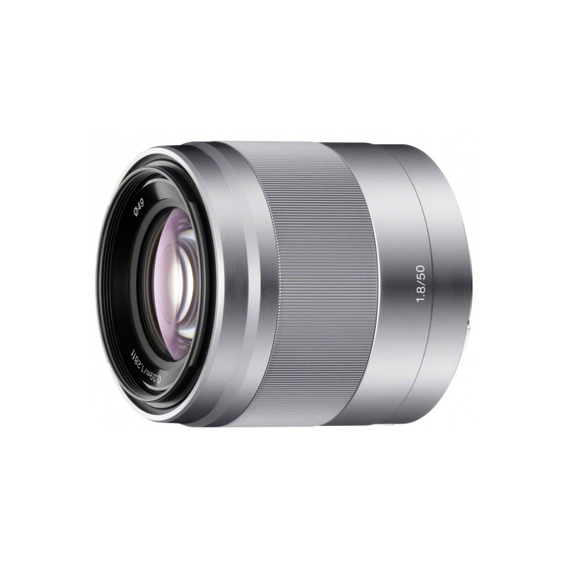 Sony E 50mm F1.8 zilver