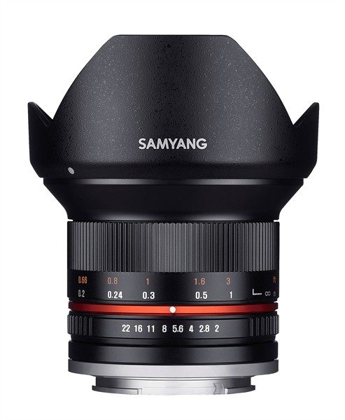 Samyang 12mm F2.0 NCS CS Fisheye Samsung NX Zwart