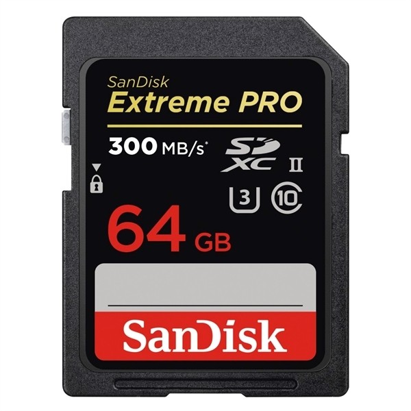 SanDisk 64GB SDHC Extreme Pro UHS-II U3 300MB/s