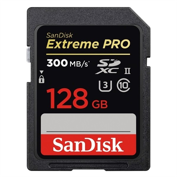 SanDisk 128GB SDHC Extreme Pro UHS-II U3 300MB/s