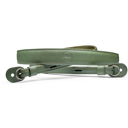Leica Carrying Strap, leather, olive green 