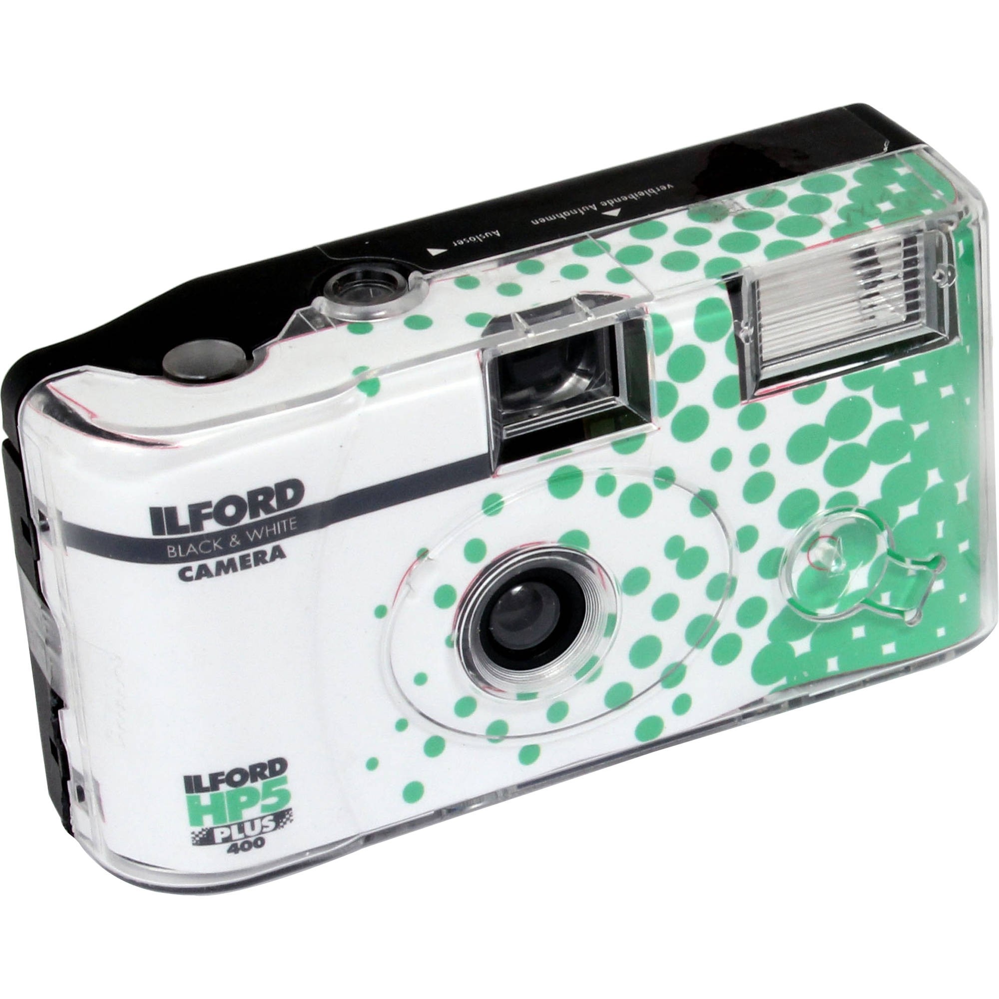 Ilford HP5 Plus wegwerp camera met flits 27exp