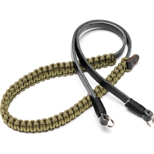 Leica Paracord strap created by COOPH, black/olive, 126cm 