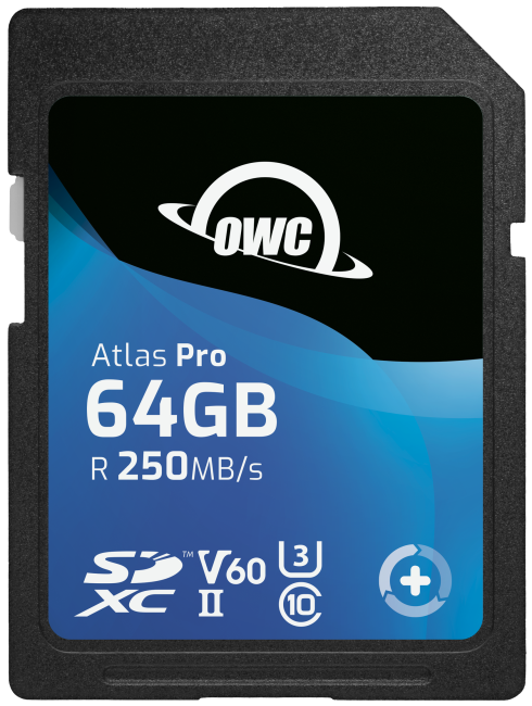 OWC Atlas Pro SDXC UHS-II V60 Media Card 64GB 