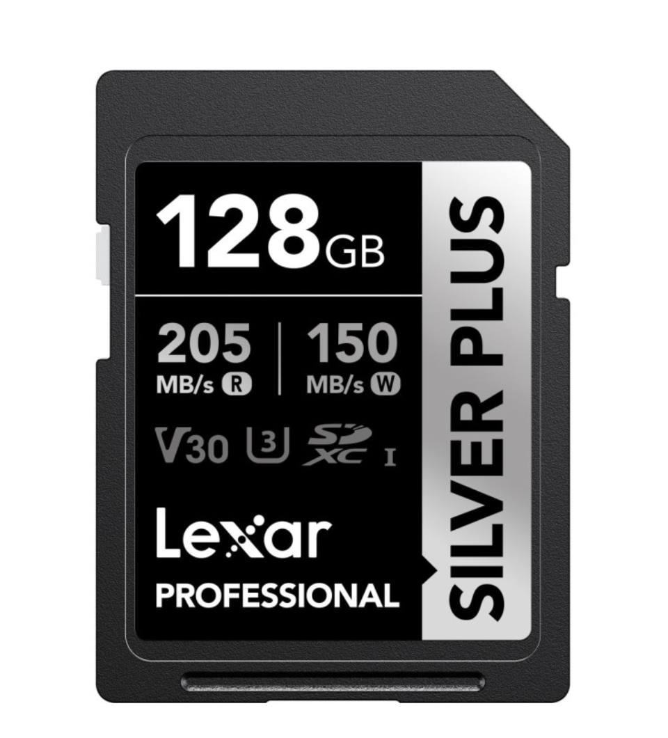 Lexar SD Silver Plus UHS-1 128GB V30 R205/W150MB/s