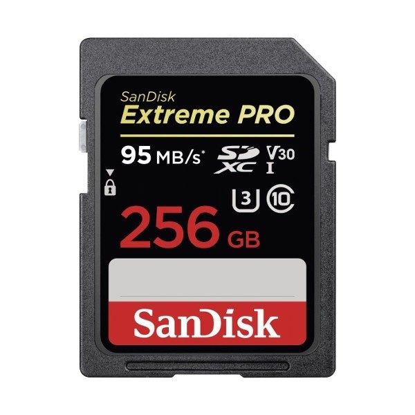 SanDisk 256GB SDXC Extreme Pro UHS-I U3 95MB/S V30