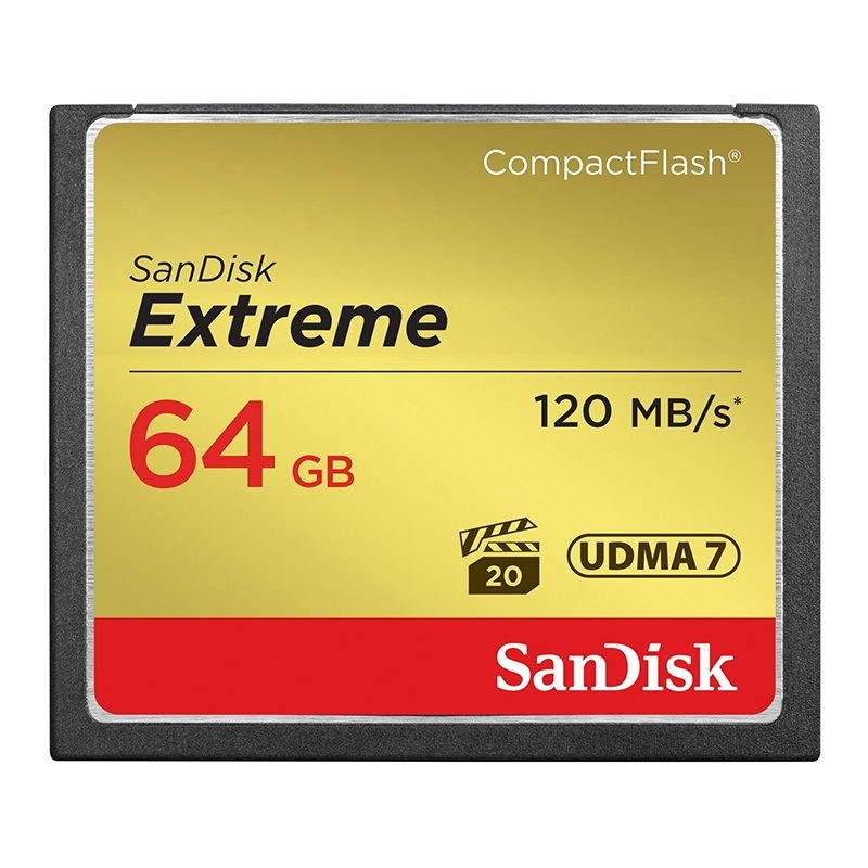 SanDisk 64GB Compact Flash Extreme 120MB/s