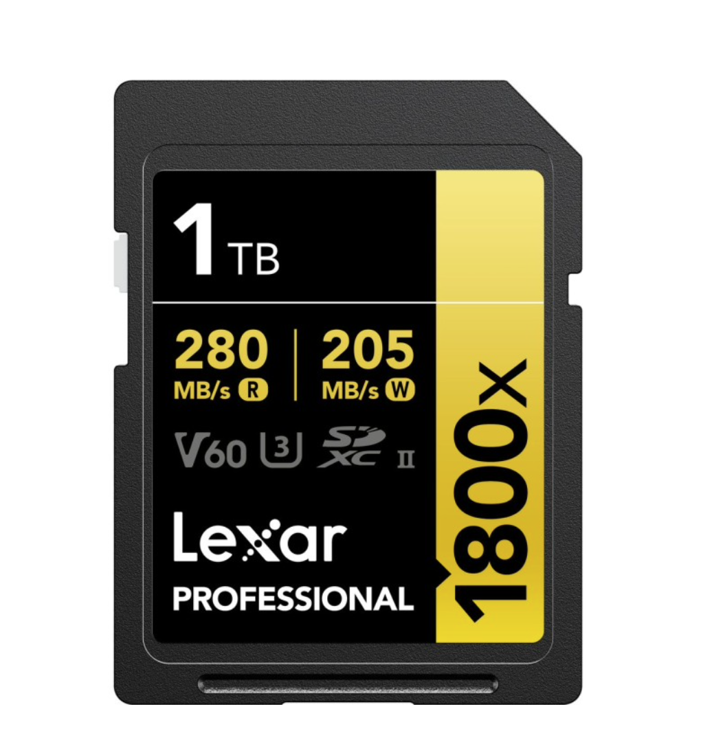 Lexar Professional SDXC 1TB 1800X UHS-II V60 Gold