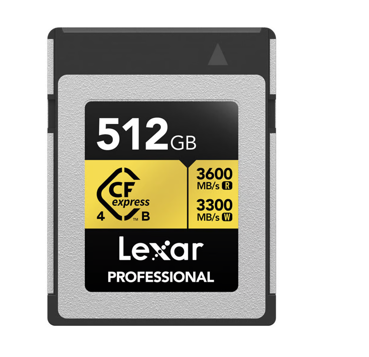 Lexar CFexpress Pro Type B Gold 4.0 Series 512GB - R3600/W3300MB/s