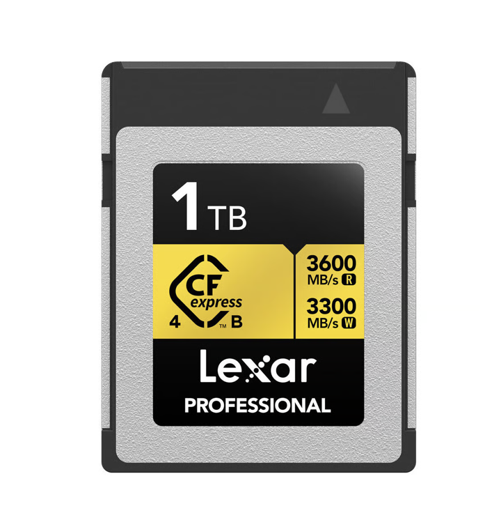 Lexar CFexpress Pro Type B Gold 4.0 Series 1TB - R3600/W3300MB/s
