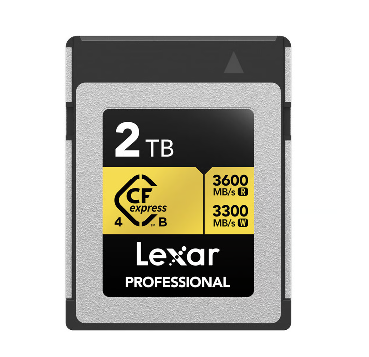 Lexar CFexpress Pro Type B Gold 4.0 Series 2TB - R3600/W3300MB/s