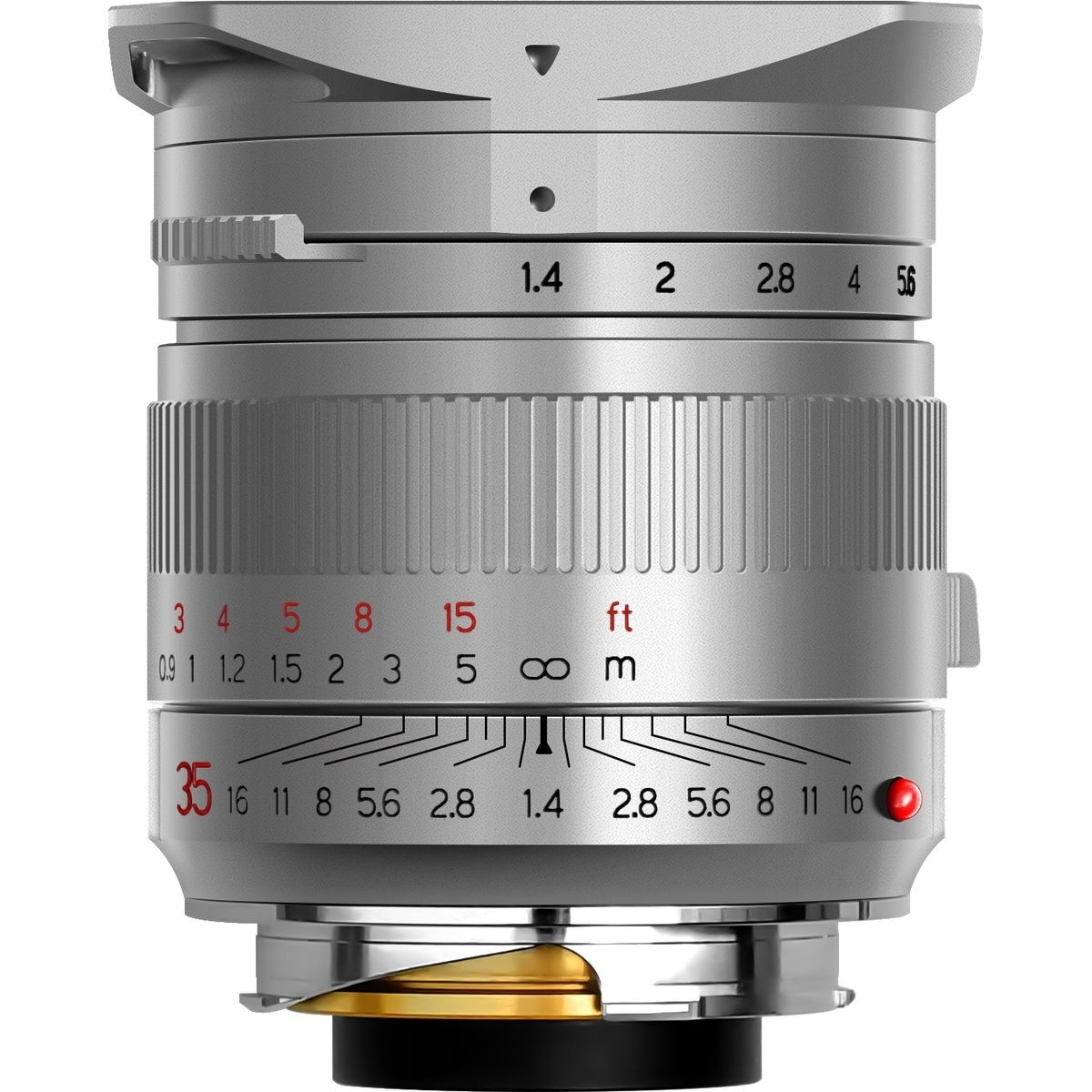 TTartisan M 35mm F1.4 ASPH Leica M Zilver