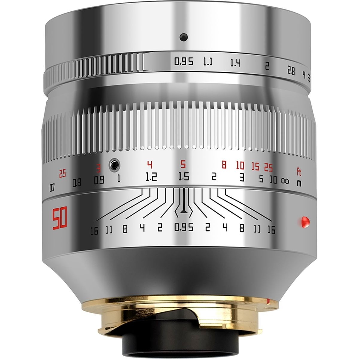 TTartisan M 50mm F0.95 ASPH Leica M Zilver