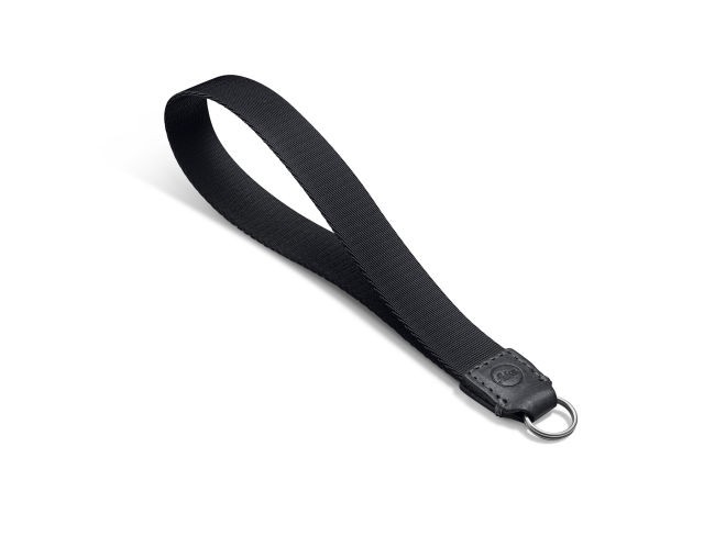 Leica Wrist Strap, fabric, leather, black 