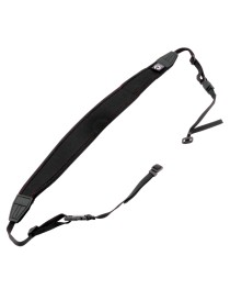 Caruba Camera Neckstrap - extra long + Quick release Black + Red