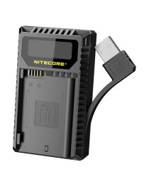 Nitecore UNK2 Compacte Dubbel Lader voor Nikon EN-EL15 + USB