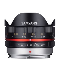 Samyang 7.5mm f/3.5 Fisheye MC Micro 4/3 Zwart