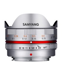 Samyang 7.5mm f/3.5 Fisheye MC Micro 4/3 Zilver