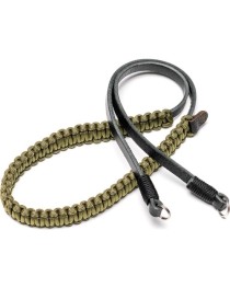 Leica Paracord strap created by COOPH, black/olive, 126cm 