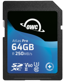 OWC Atlas Pro SDXC UHS-II V60 Media Card 64GB 