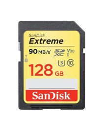 SanDisk 128GB SDXC Extreme UHS-I U3 90MB/s V30