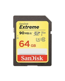 SanDisk 64GB SDHC Extreme UHS-I U3 90MB/s V30