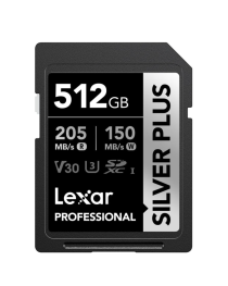 Lexar SD Silver Plus UHS-1 512GB V30 R205/W150MB/s