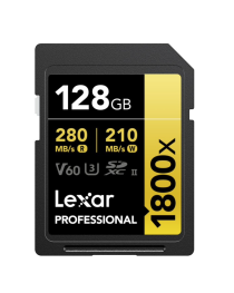 Lexar Professional SDXC 128GB 1800X UHS-II V60 Gold