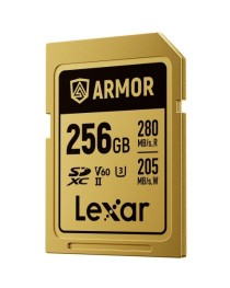 Lexar SDXC Pro Gold Series ARMOR UHS-II 256GB V60 IP68 Stainless Steel R280/W205MB/s 